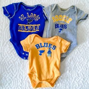 Work once. Blues onsie